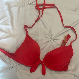 Victoria secret bikini red push up swimsuit top 34B